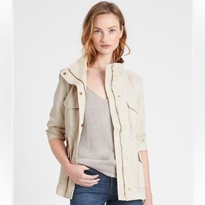 Banana Republic cream utility jacket